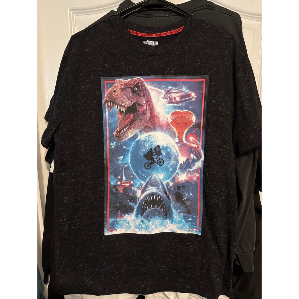 Vintage Universal Studios Welcome to Extraordinary T-Shirt Mens Large Jaws E.T.